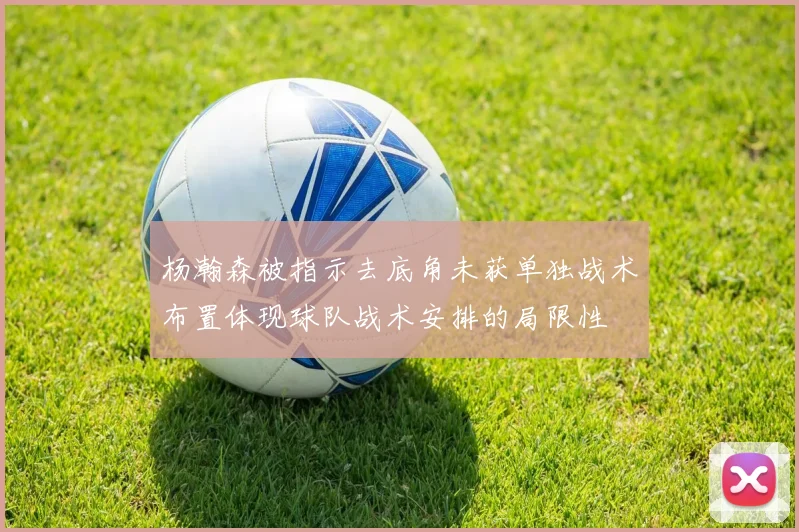 杨瀚森被指示去底角未获单独战术布置体现球队战术安排的局限性